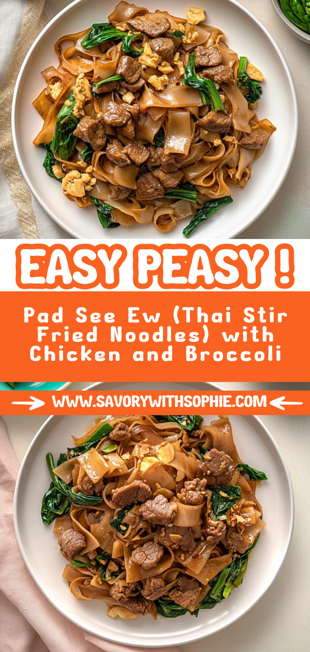 Pad See Ew (Thai Stir Fried Noodles)