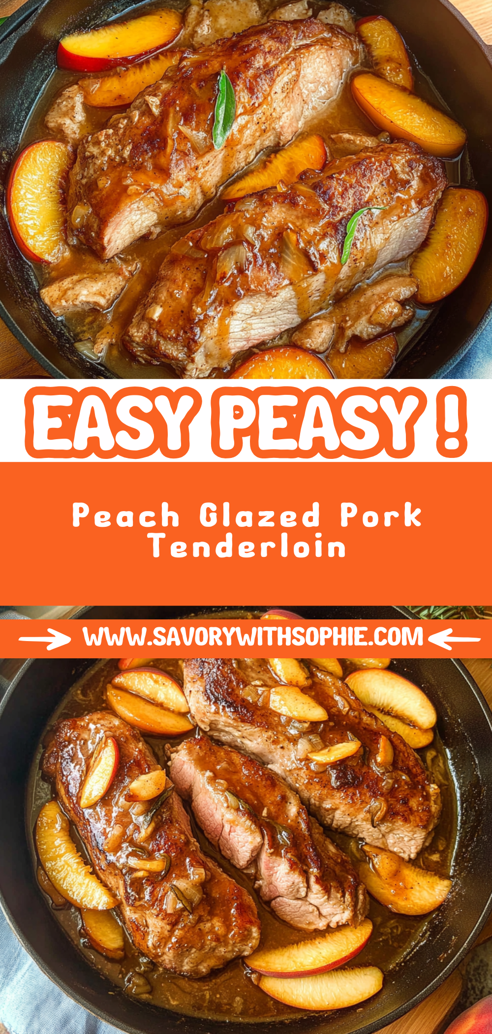 Peach Glazed Pork Tenderloin