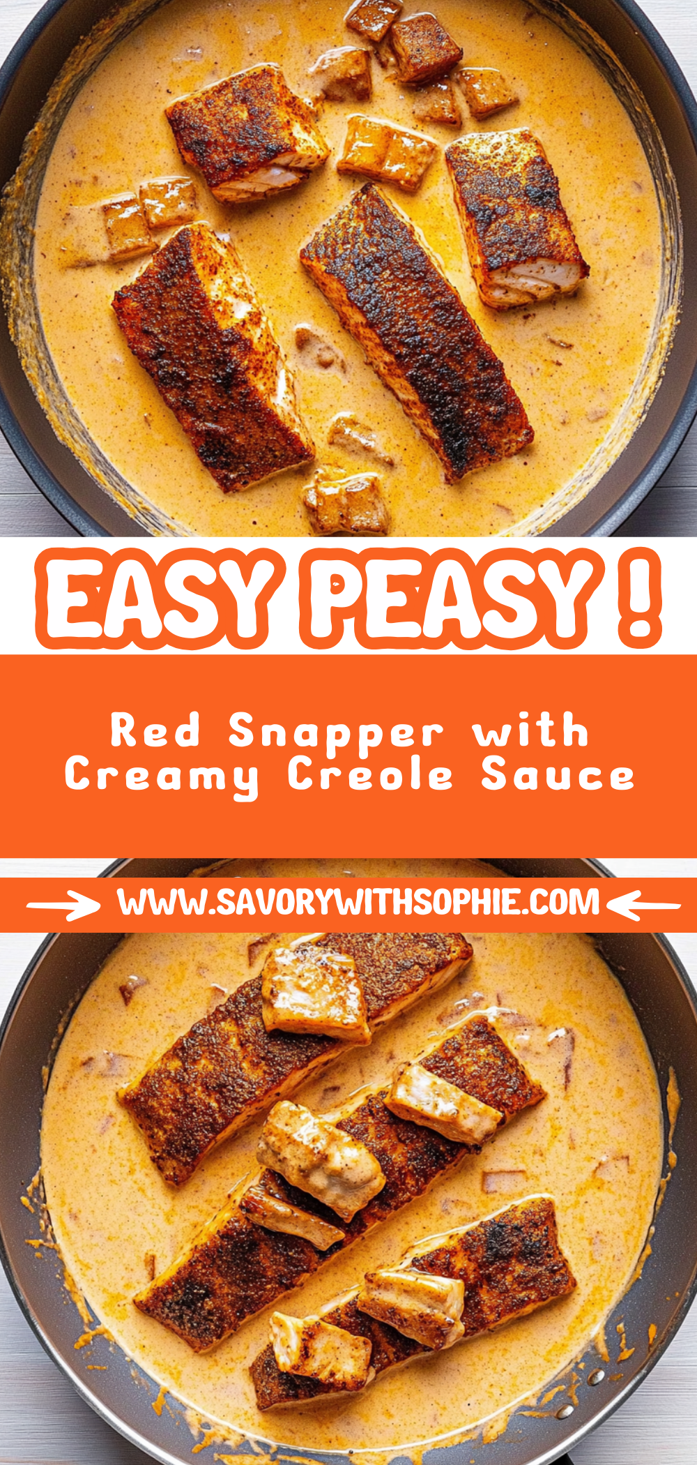 Red Snapper with Creamy Creole Sauce