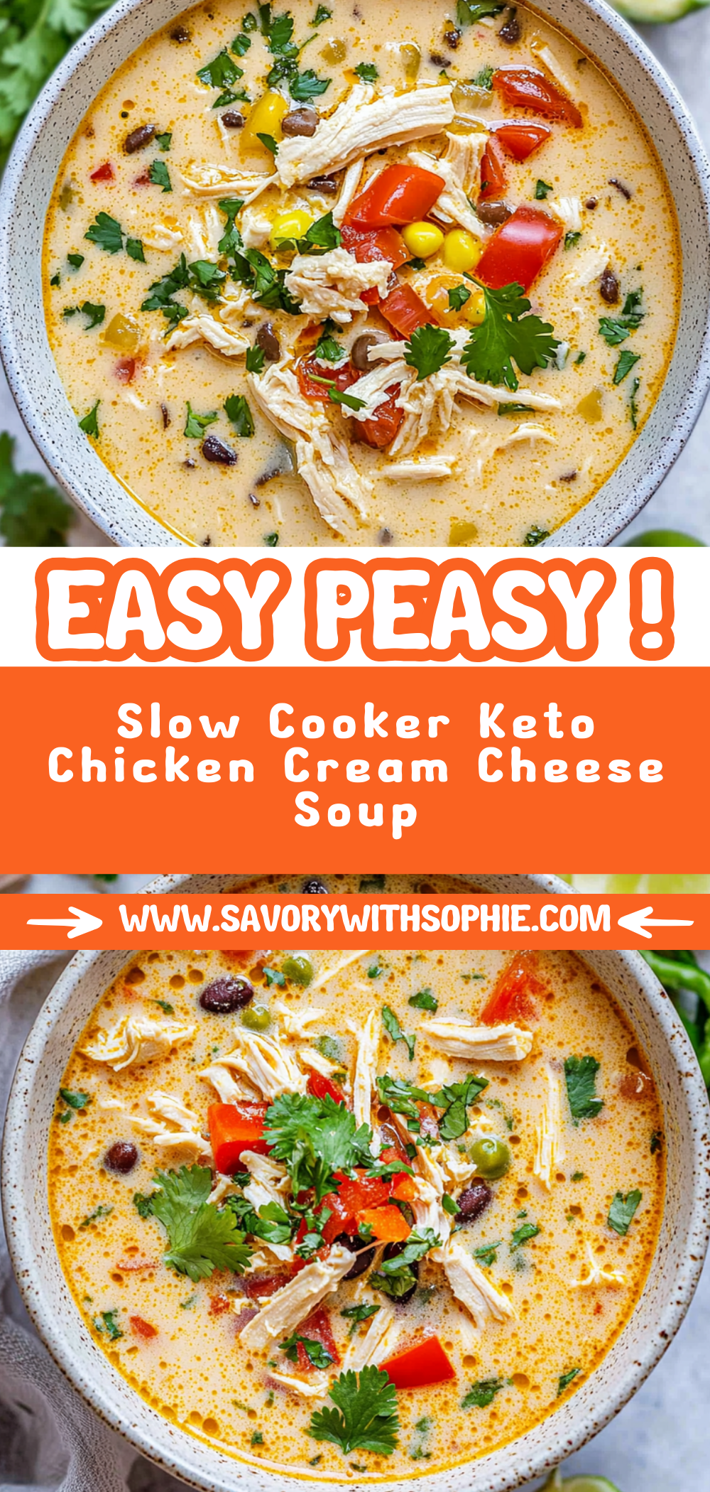 Slow Cooker Keto Chicken Cream Cheese Soup