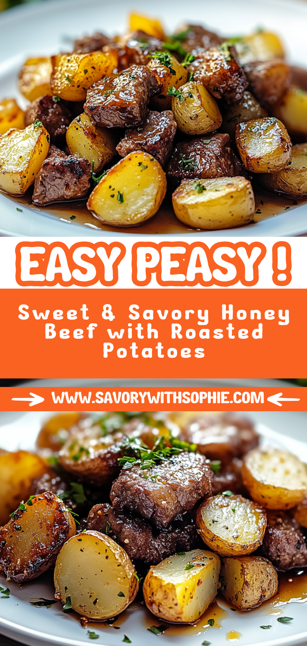 Sweet & Savory Honey Beef with Roasted Potatoes