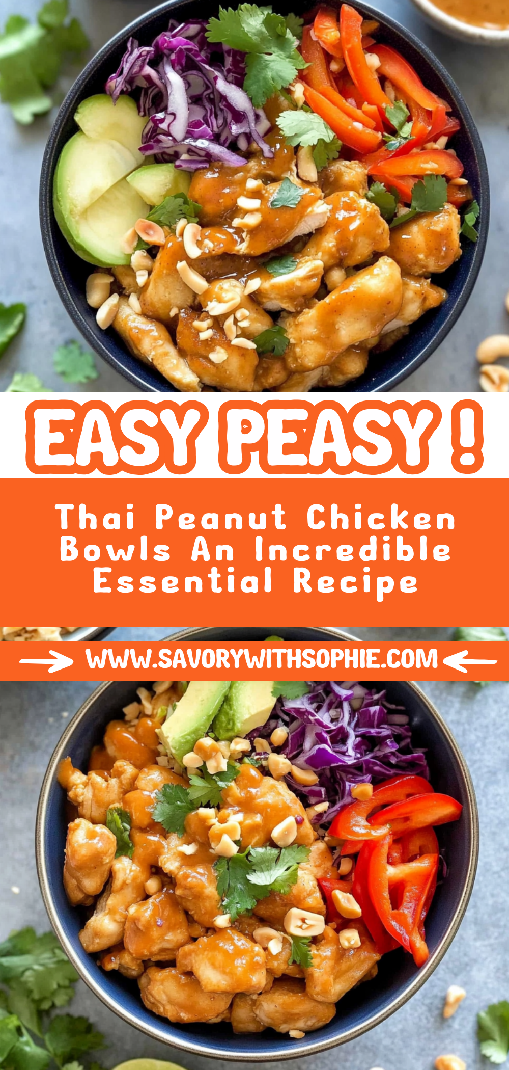 Thai Peanut Chicken Bowls: An Incredible Essential Recipe