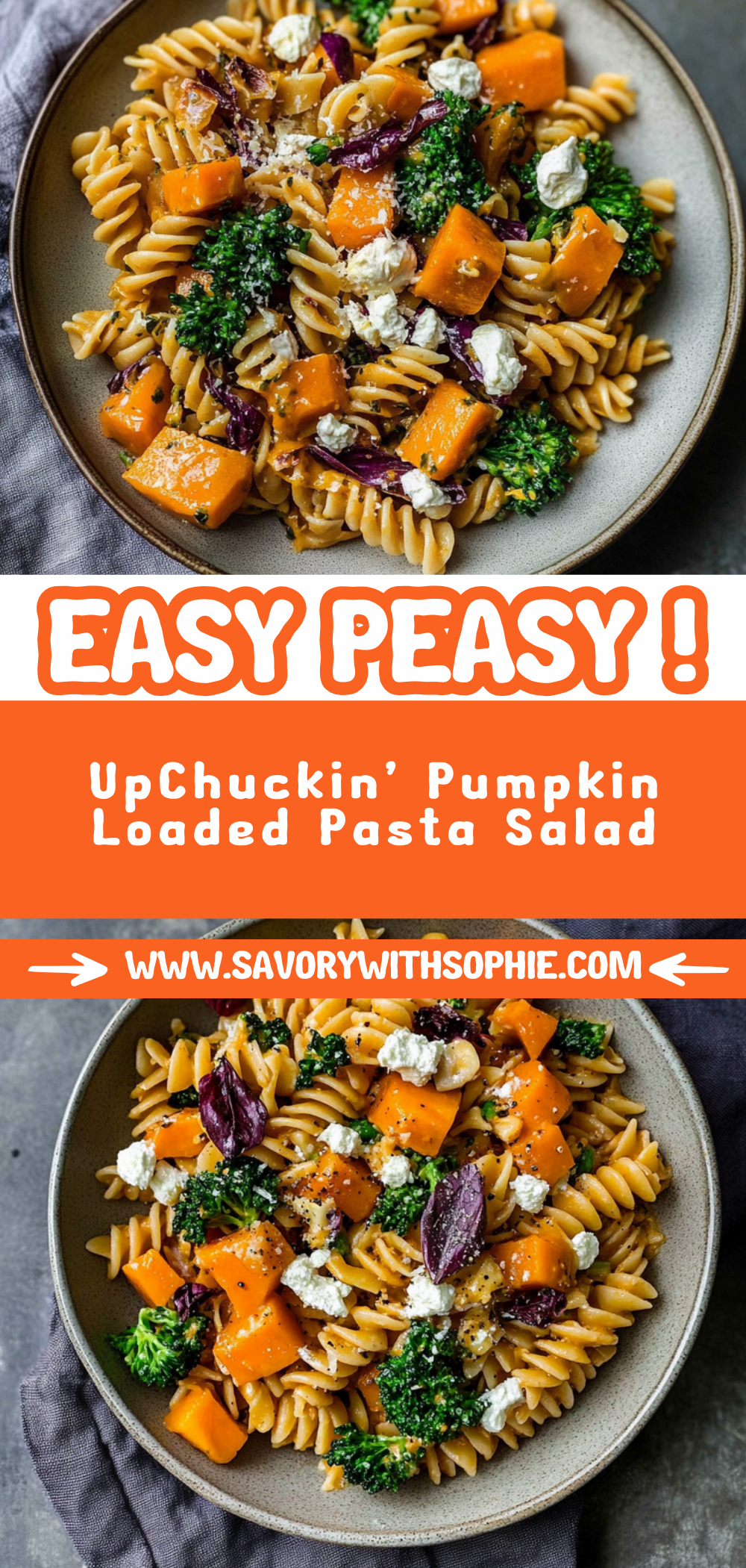 UpChuckin' Pumpkin Loaded Pasta Salad