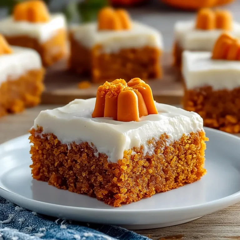 Pumpkin Bars with Cream Cheese Frosting