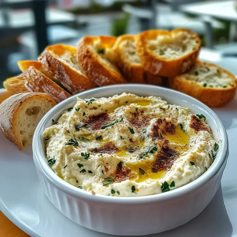 Warm Boursin Dip with Crostini