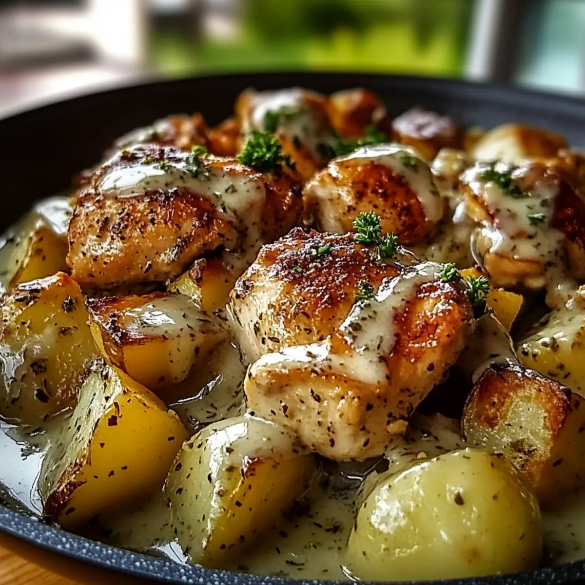 One-Pan Chicken and Potatoes with Gravy