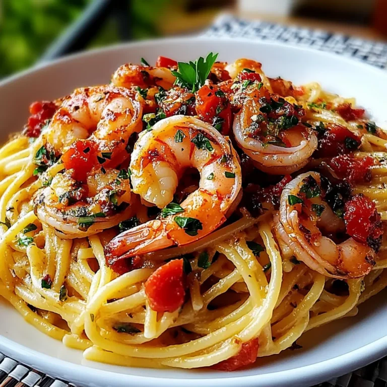 Chilli Garlic Prawn Pasta