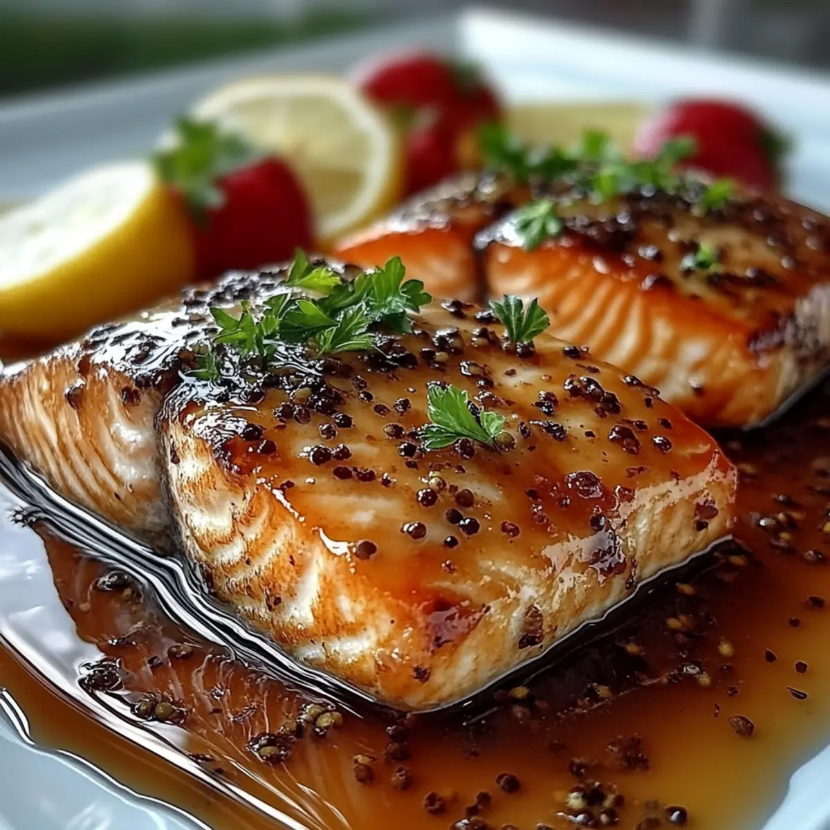 Salmon with Brown Sugar Glaze