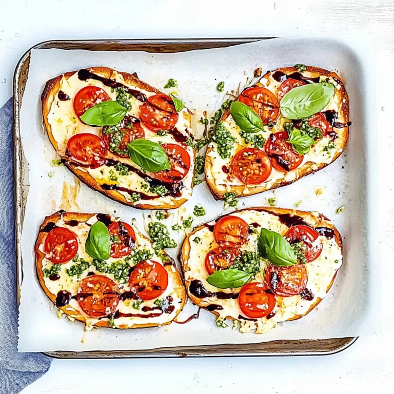 15 Minute Easy Margherita Flatbread Pizza: A Slice of Heaven