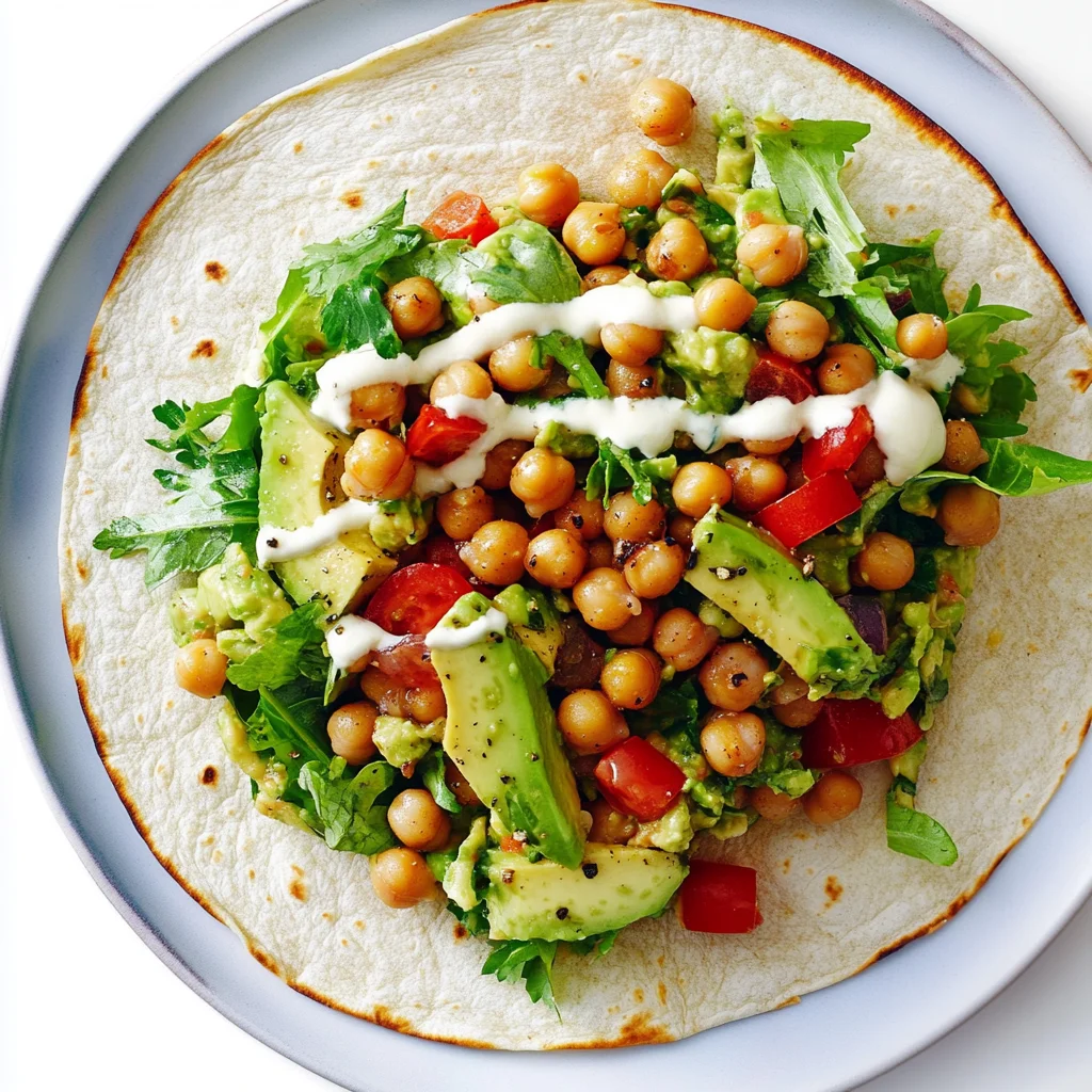Avocado Chickpea Salad Wrap: Creamy and Crunchy Delight