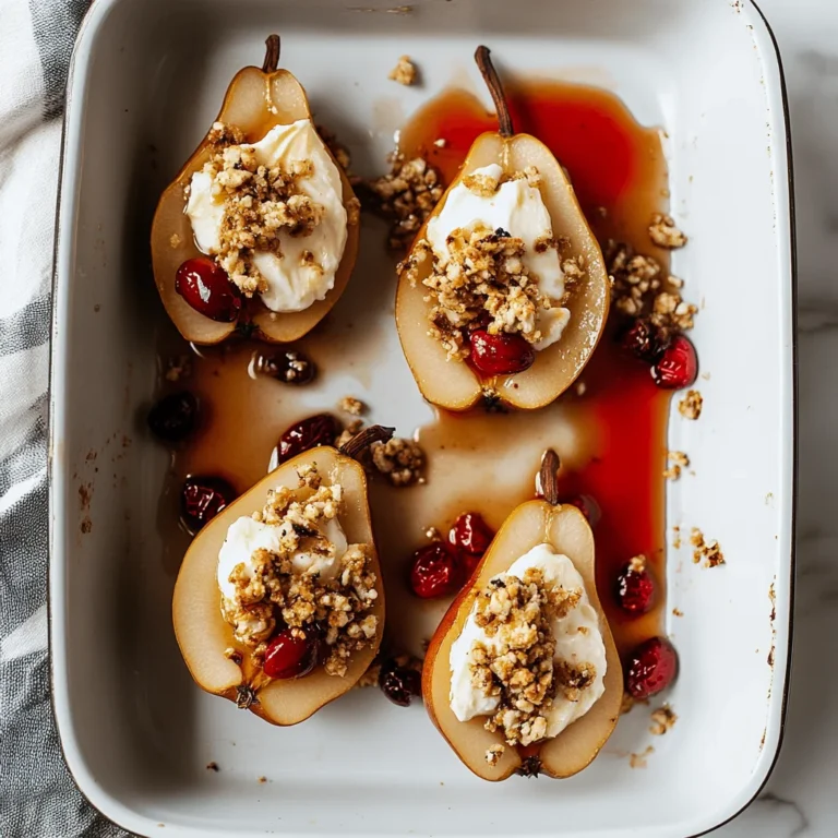 Baked Pears with Goat Cheese: A Sweet Surprise Treat