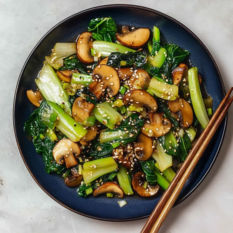 Bok Choy and Mushroom Stir Fry: Irresistibly Savory Delight
