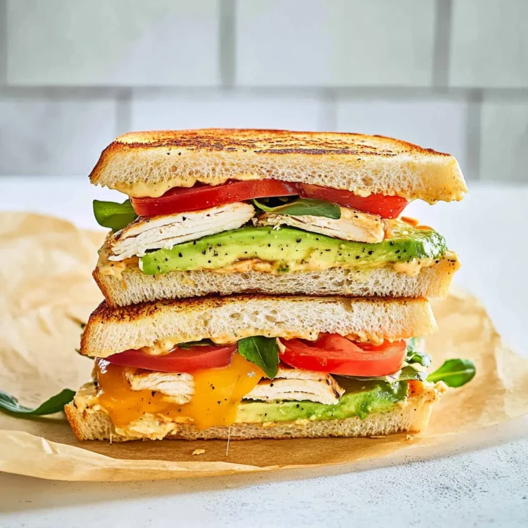 Chicken Avocado Melt Sandwich: Creamy and Cheesy Delight