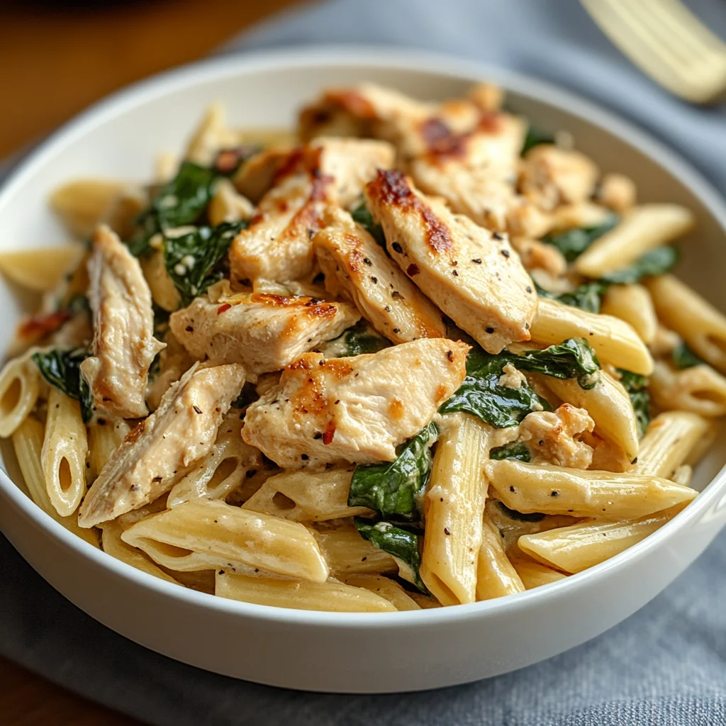 Chicken Spinach Penne: Creamy Comfort Food at Home