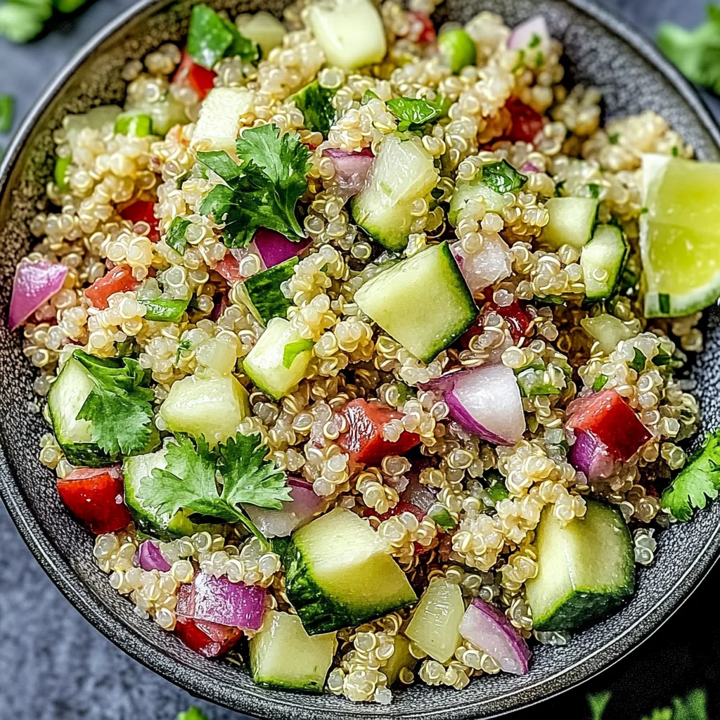 Cilantro Lime Quinoa Salad: Fresh and Zesty Delight