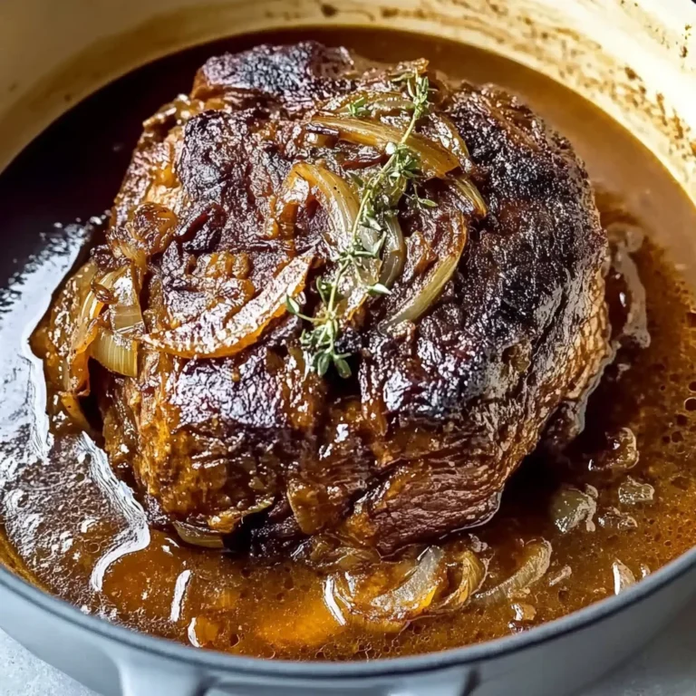 Comforting French Onion Pot Roast: Cozy and Delicious