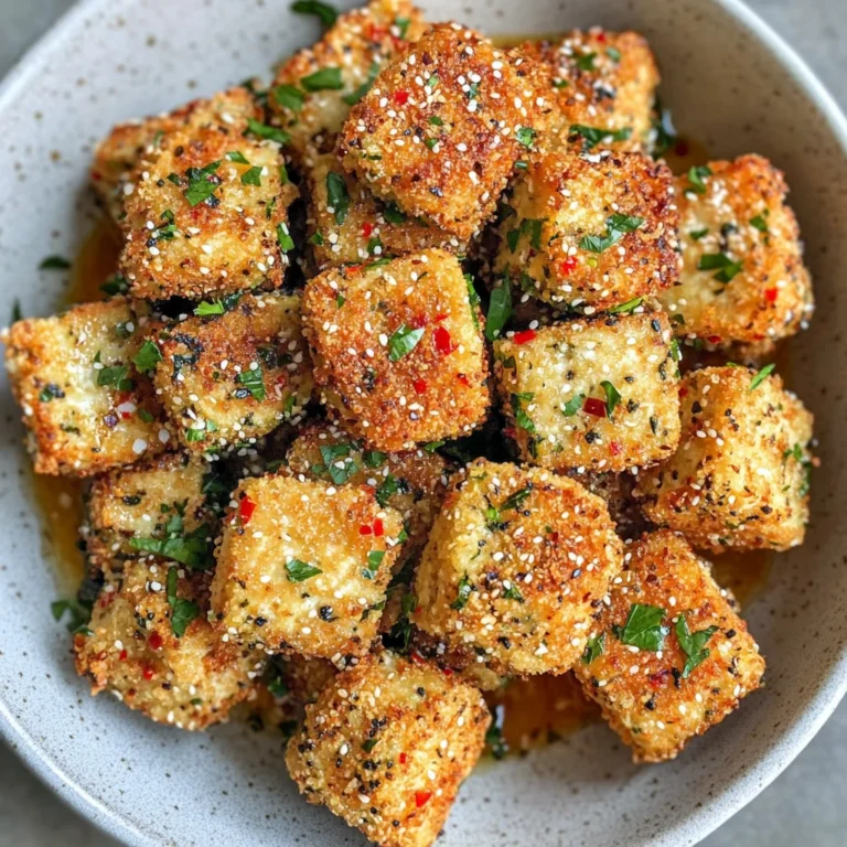Crispy Garlic Herb Tofu Nuggets: Irresistibly Crunchy Bites
