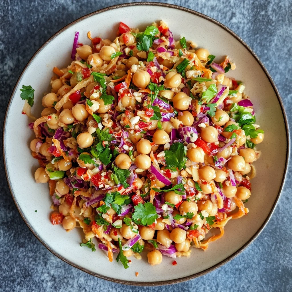 Crunchy Thai Chickpea Salad Recipe That You’ll Love!