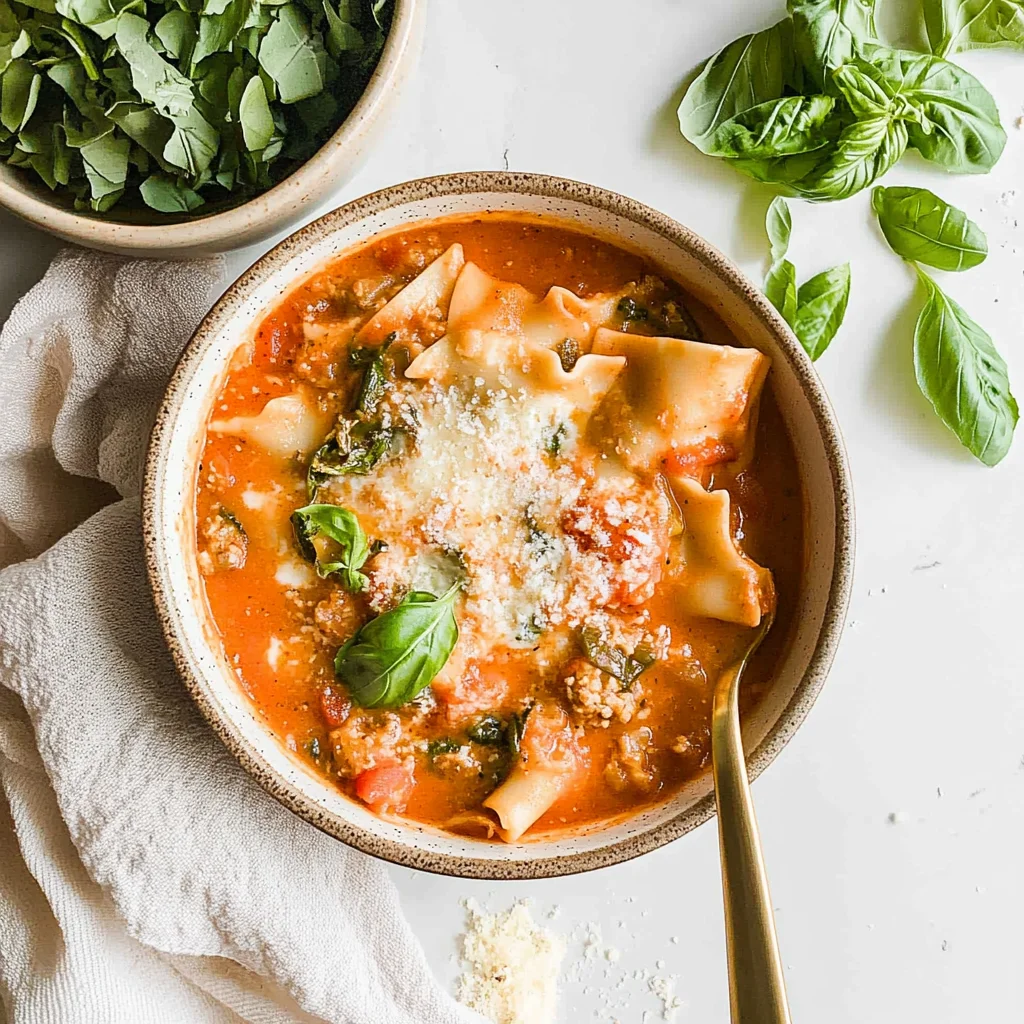 Easy Creamy Lasagna Soup: Cozy Comfort in a Bowl