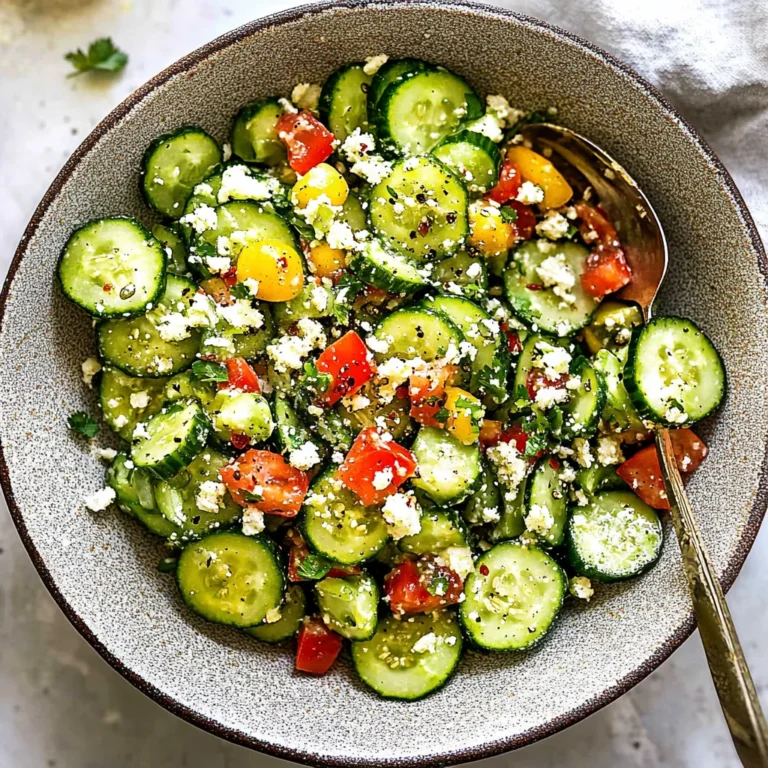 Easy Cucumber Salad: Refreshing Mexican Delight