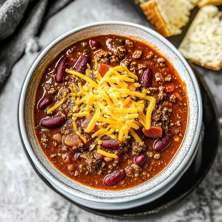 Easy Homemade Chili: A Hearty Hug in Every Bite