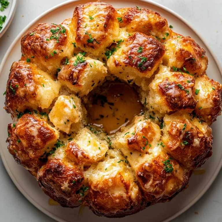 Garlic Parmesan Monkey Bread: Cheesy & Irresistibly Gooey