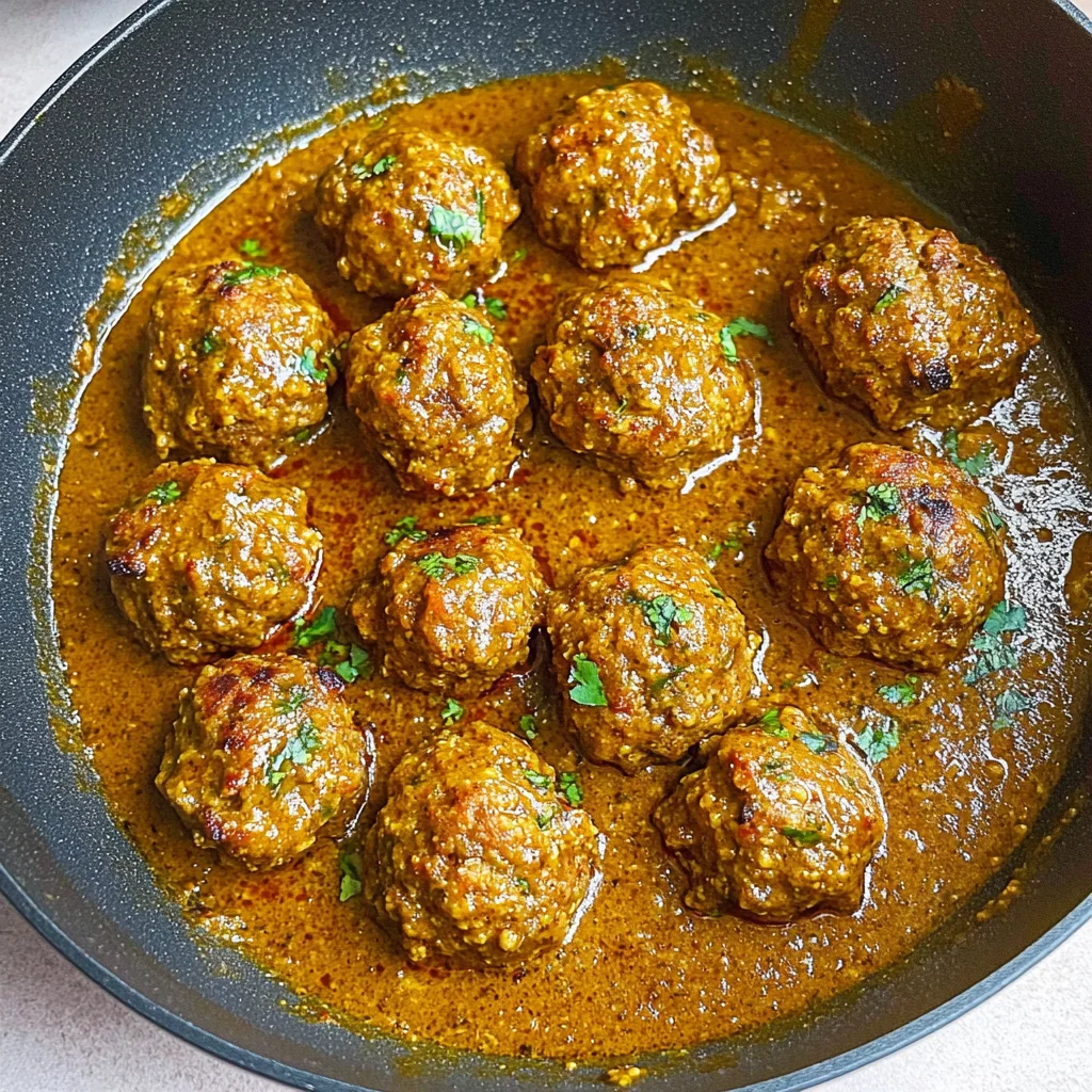 Indian Spiced Meatballs in Curry Sauce: Flavor Explosion!