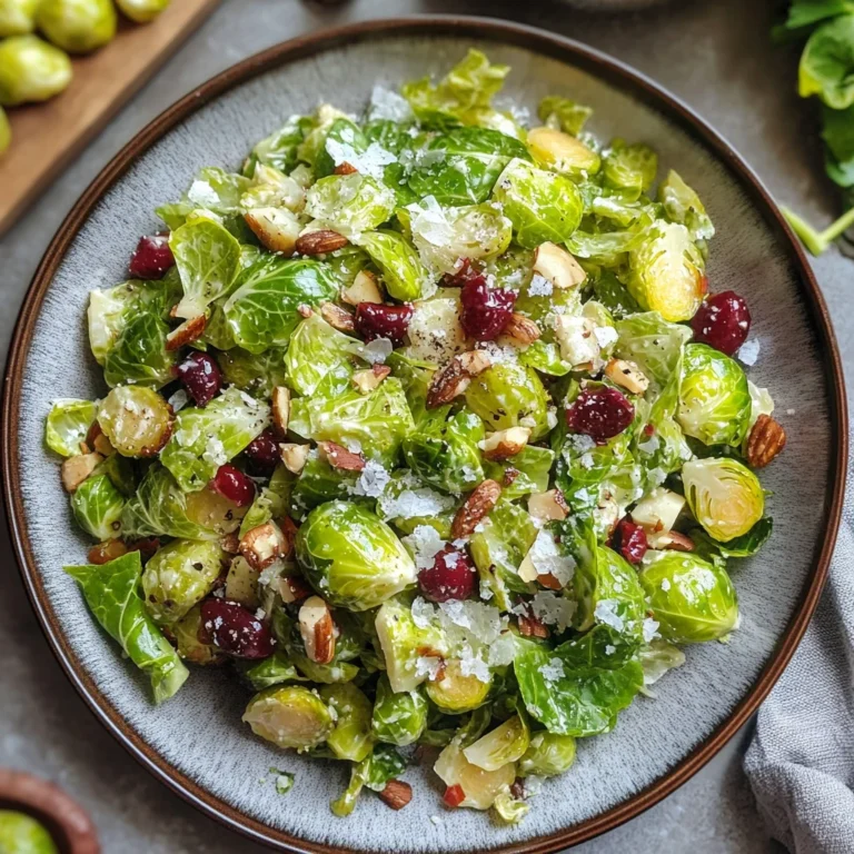 Italian Chopped Brussels Sprouts Salad: Zesty and Fresh