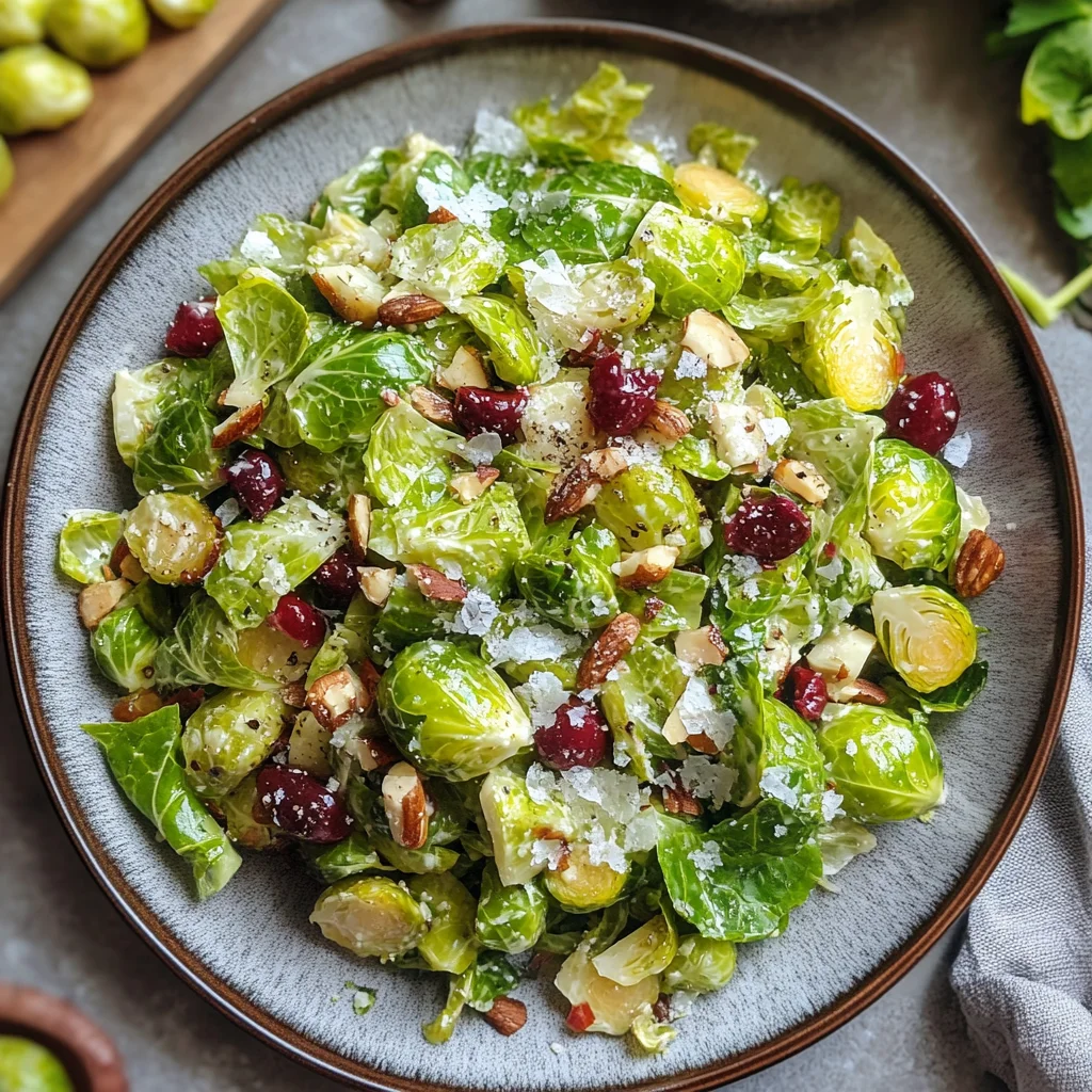 Italian Chopped Brussels Sprouts Salad: Zesty and Fresh