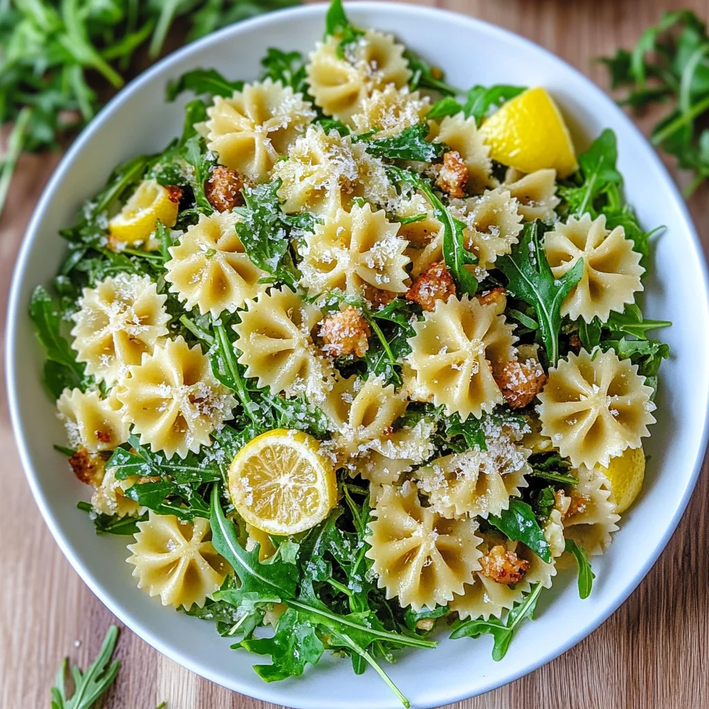 Lemon Arugula Pasta Salad: Refreshing Summer Delight
