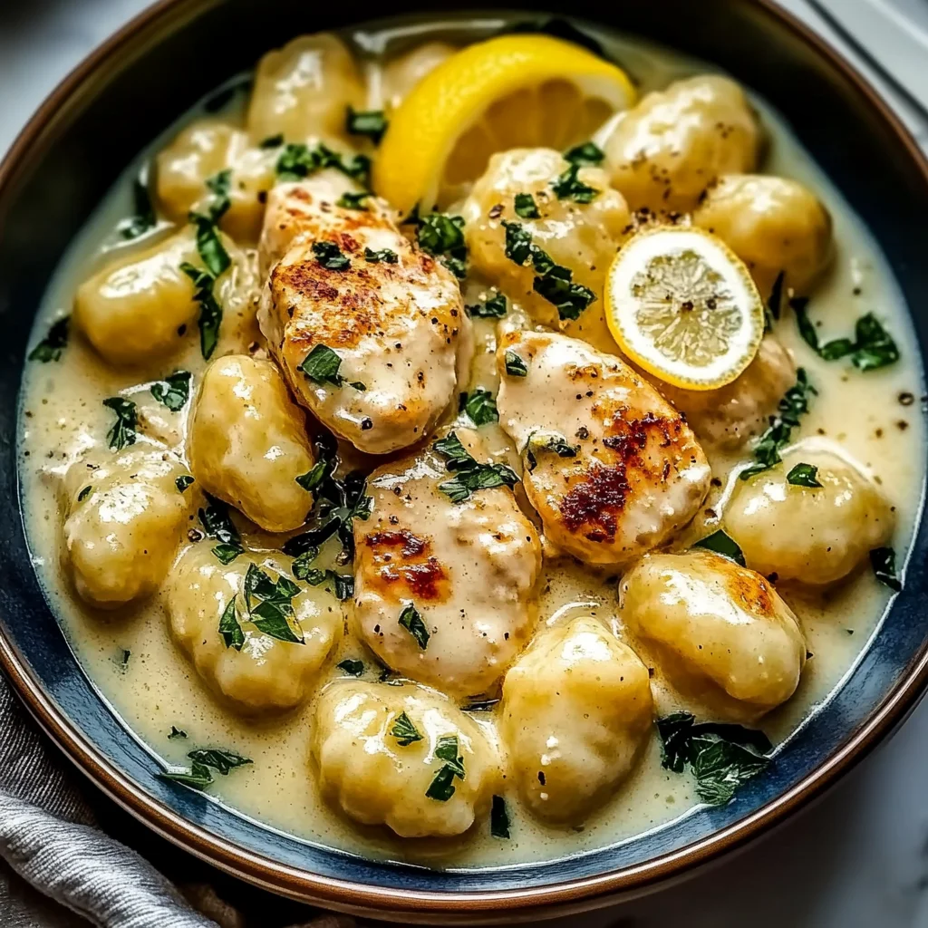 Lemon Chicken Gnocchi: Creamy One-Pot Dinner Delight