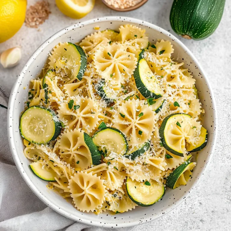 Lemon Zucchini Pasta: Refreshingly Light and Zesty Delight