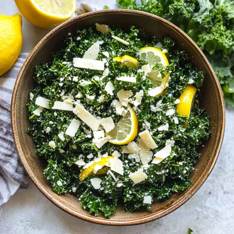 Lemony Parmesan Kale Salad: A Zesty Delight You’ll Love