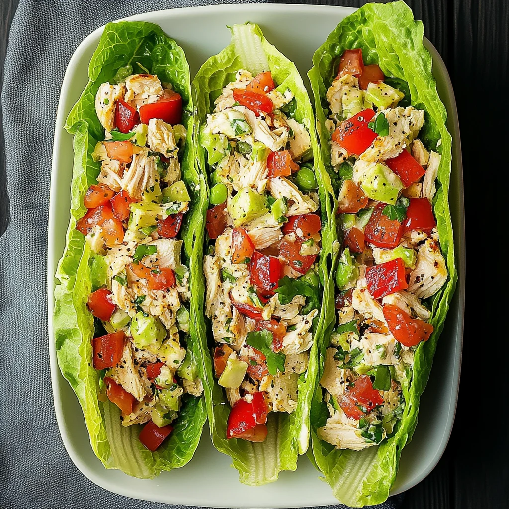 Light & Tasty BLT Chicken Salad Lettuce Wraps: Yum!