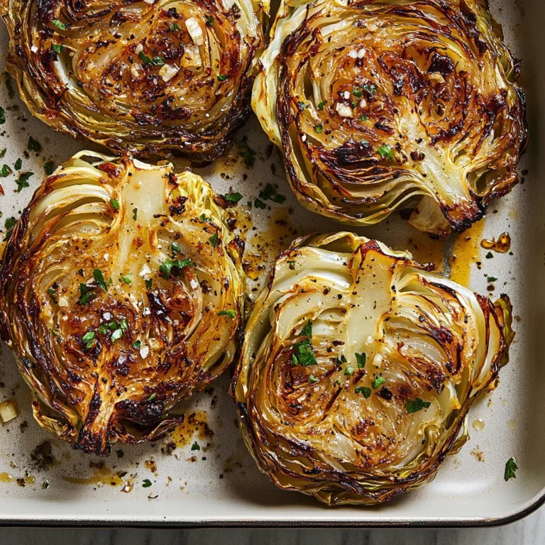 Oven Roasted Garlic Cabbage Steaks: Irresistibly Savory D…