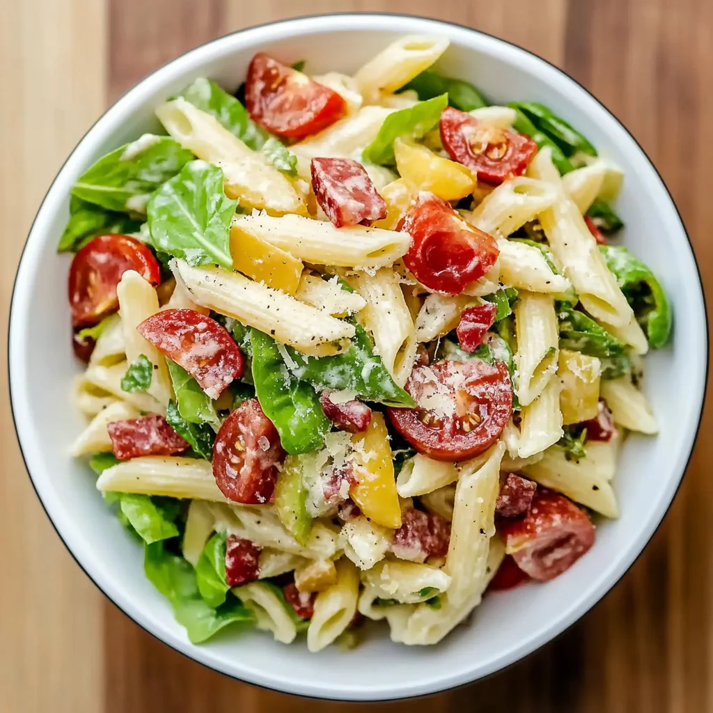 Quick Gluten Free Dairy Free BLT Pasta Salad: Fresh & Fla…