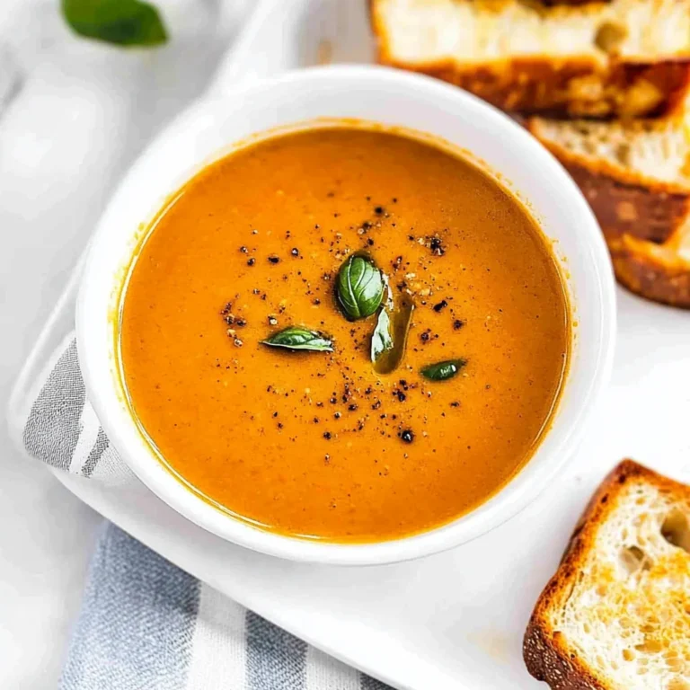Roasted Tomato Basil Soup: A Cozy Comforting Delight