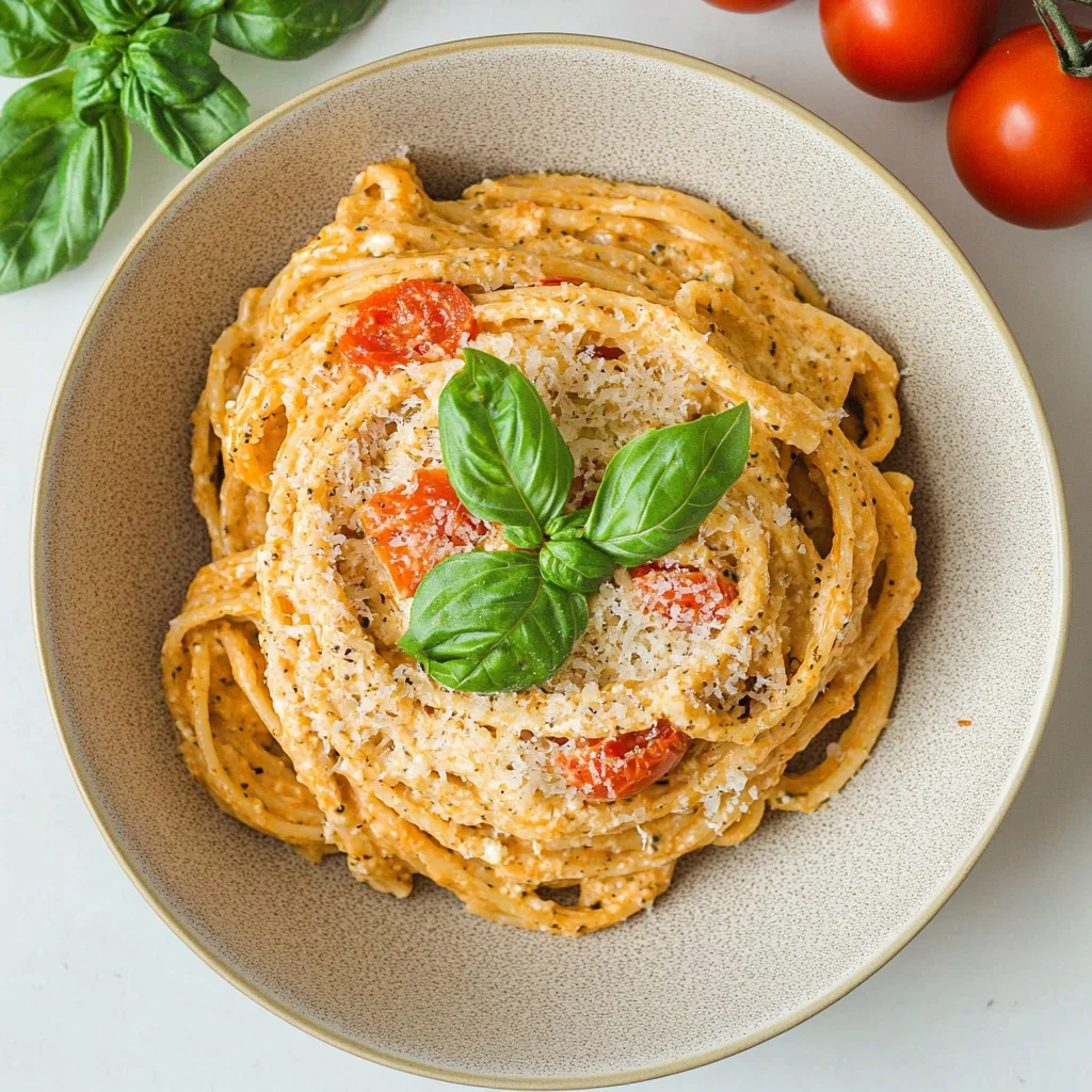 Roasted Tomato and Garlic Ricotta Pasta Brings Joy!