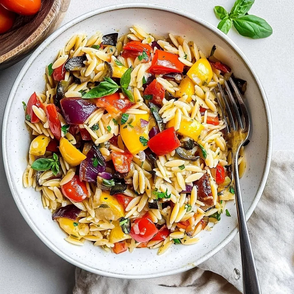 Roasted Vegetable Orzo: A Cozy Dinner Delight