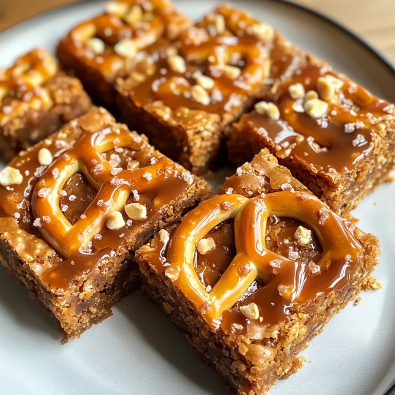 Salted Caramel Pretzel Blondies: The Ultimate Sweet & Sal…