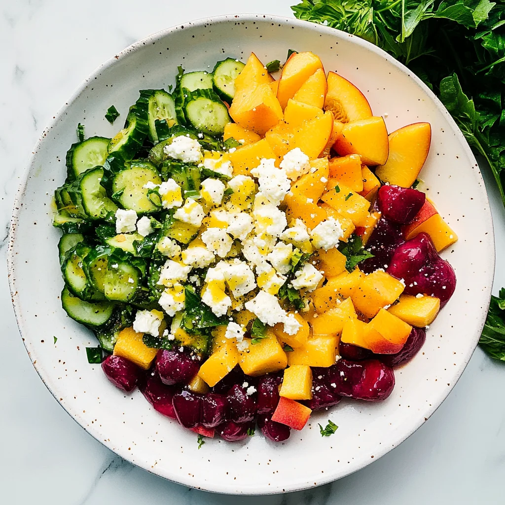 Simple Peach Feta Salad: A Refreshing Summer Delight