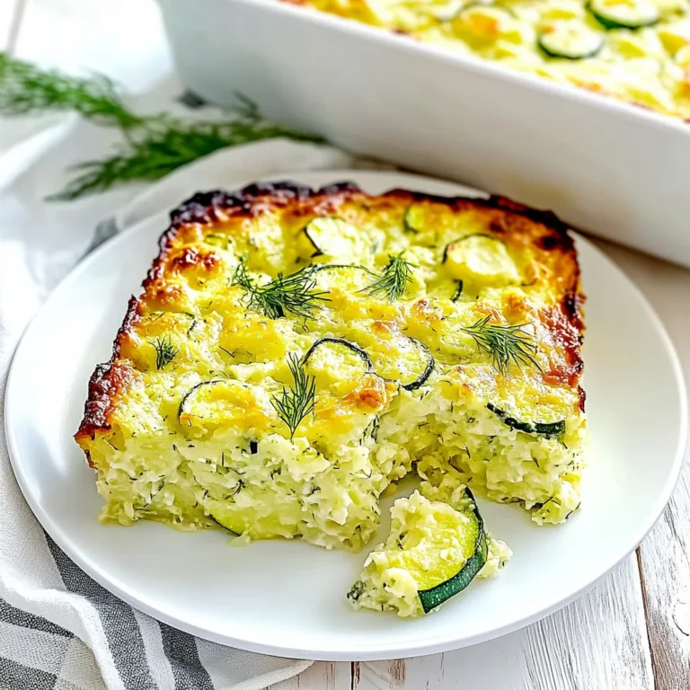 Simple Zucchini Dill Casserole: A Fresh Delight for Dinner