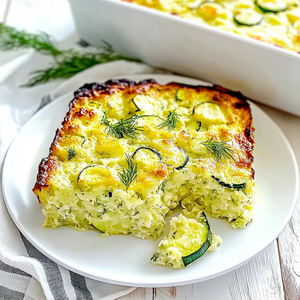 Simple Zucchini Dill Casserole: A Fresh Delight for Dinner