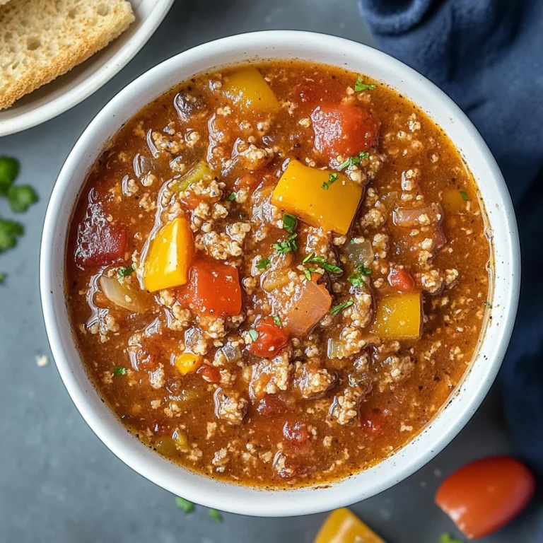 Stuffed Pepper Soup: Cozy and Flavor-Packed Delight