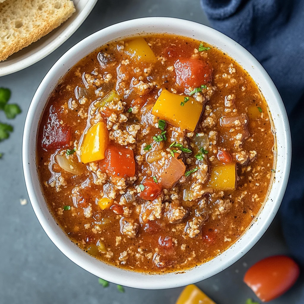 Stuffed Pepper Soup: Cozy and Flavor-Packed Delight