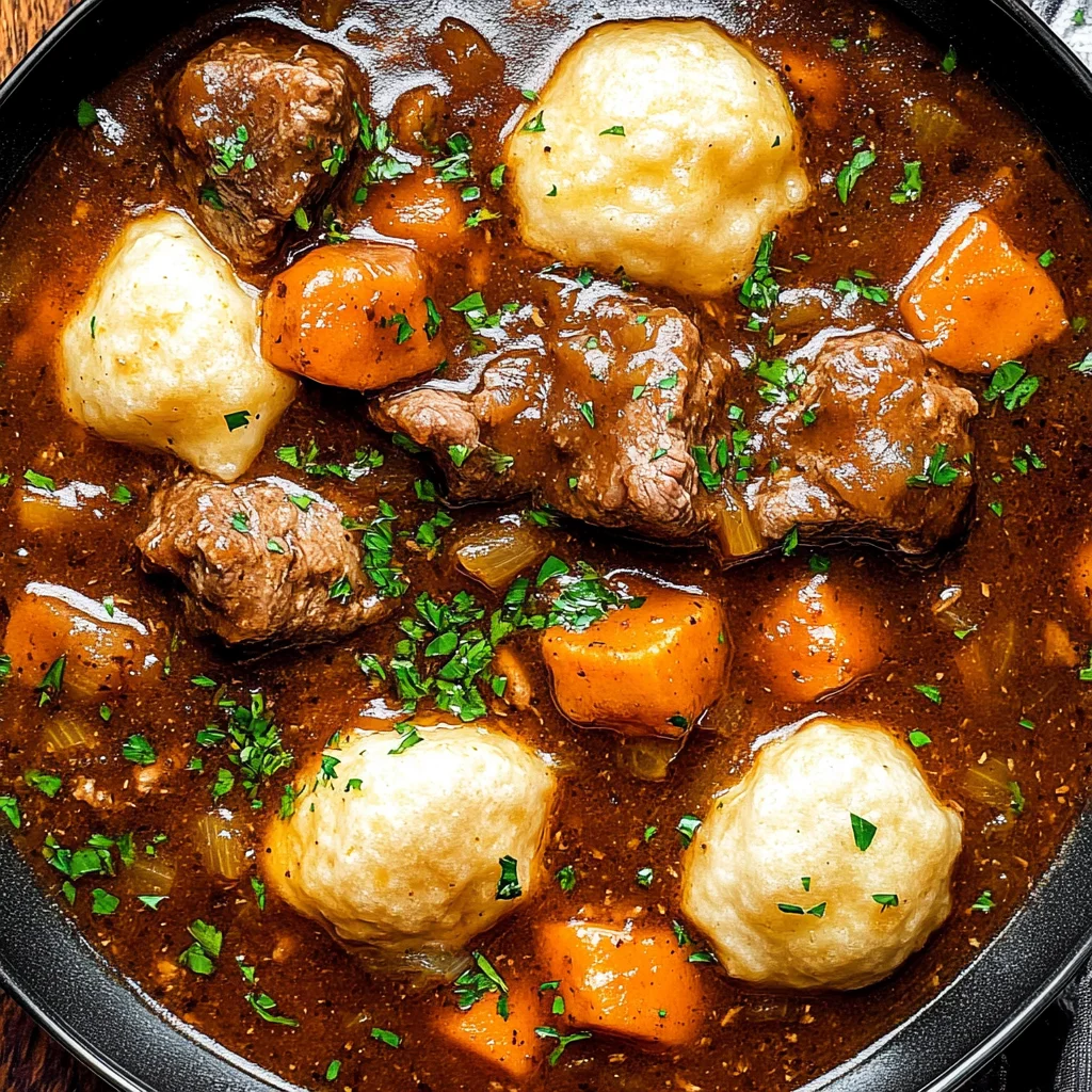 Tasty Beef Stew and Dumplings: A Comforting Classic