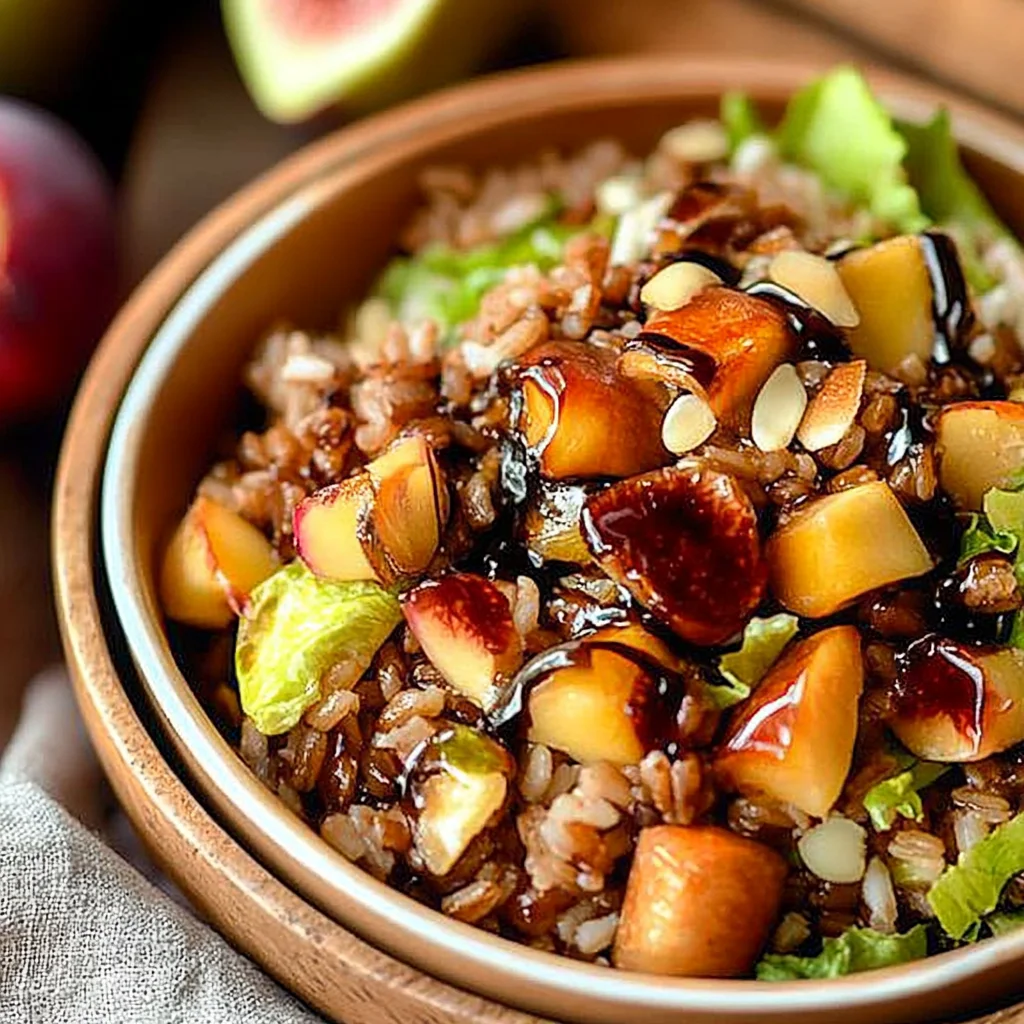 Wild Rice Harvest Bowls with Fig Balsamic Vinaigrette: Ir…
