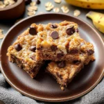 4 Ingredient Peanut Butter Banana Bars Recipe