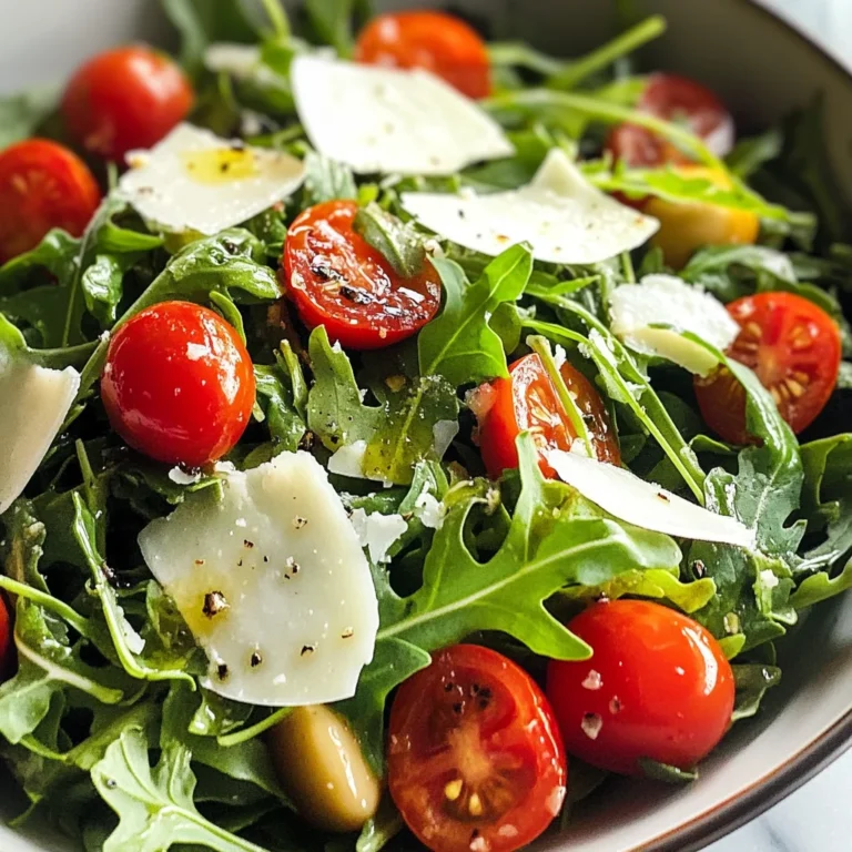Arugula Salad with Lemon Dressing