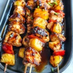 BBQ Pineapple Chicken Kabobs